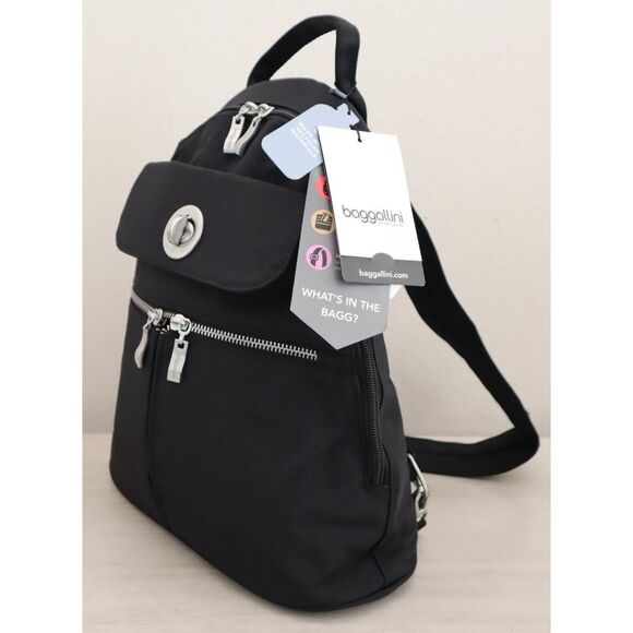 Baggallini Women's O/S Black Naples Convertible Sling Bag Backpack - Picture 8 of 16